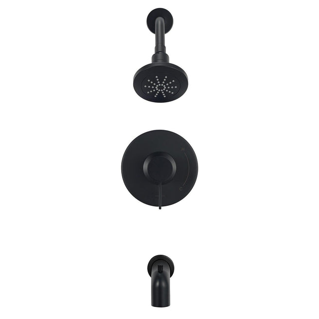 Gerber D512030BNTC Brushed Nickel Amalfi Tub & Shower Trim Kit, 2.0GPM