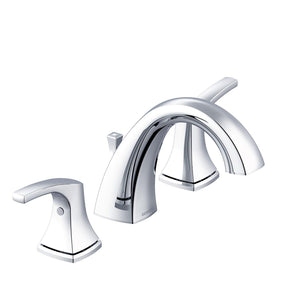 Gerber D304118BS Satin Black Vaughn Two Handle Widespread Faucet