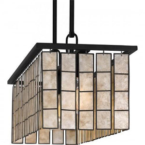 Quoizel SGLM434MBK Seigler Island 4 lights matte black mica Island Light