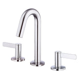 Gerber D303130BS Satin Black Amalfi Two Handle Widespread Lavatory Faucet