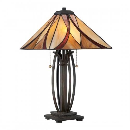 Quoizel TF1180TVA Asheville Table lamp tiffany vlnt brnz Table Lamp