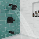 Deckard 1-Handle Tub & Shower Trim in Matte Black