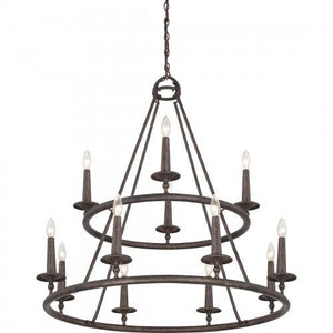 Quoizel VYR5012ML Voyager Chandelier 12 light malaga Chandelier