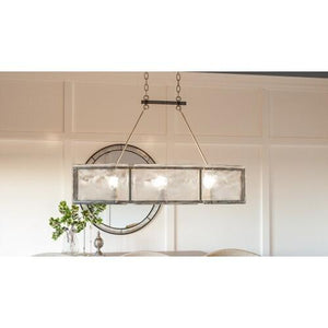 Quoizel FTS638MM Fortress Island  mottled silver Island Light