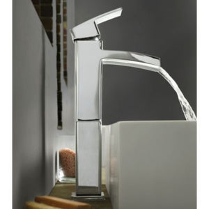 Pfister Polished Chrome Kenzo Single Handle Vessel Faucet LG40-DF0C