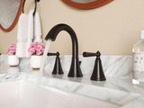 Saxton 2-Handle 8" Widespread Bathroom Faucet in Tuscan Bronze