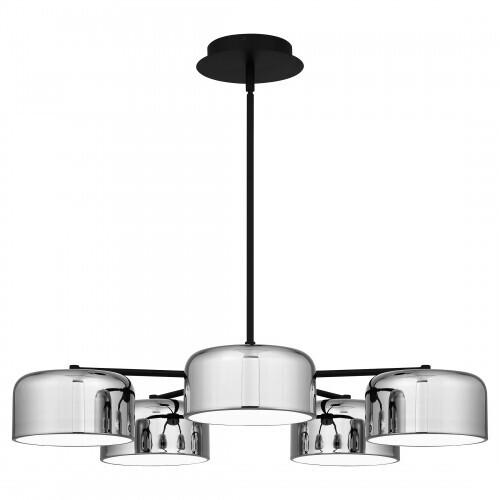 Quoizel PCGAB5031MBK Gabriel Chandelier 5 lights led matte black Chandelier