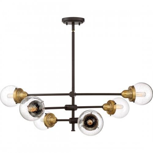 Quoizel TNC5006WT Trance 6 light chandelier western bronze Chandelier