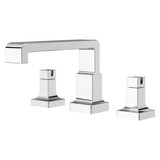 Verve 2-Handle Deck Mounted Roman Tub Trim without Handles in Polished Chrome
