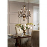 Quoizel MQ5006HL Marquette Chandelier heirloom 6l Chandelier