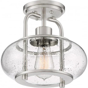 Quoizel TRG1710BN Trilogy Semi flush 1 light brsh nikl Semi-Flush Mount