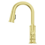 Pfister Brushed Gold 1-handle Pull-down Bar/prep Kitchen Faucet