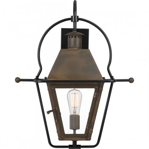Quoizel RO8418IZ Rue De Royal Outdoor wall 1 light industrial bronze Outdoor Lantern
