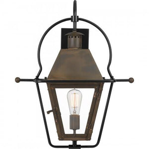 Quoizel RO8418IZ Rue De Royal Outdoor wall 1 light industrial bronze Outdoor Lantern