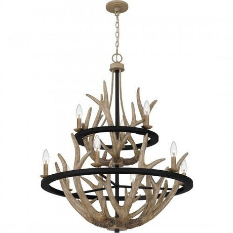 Quoizel JR5032EK Journey Chandelier 9 lights earth black Chandelier