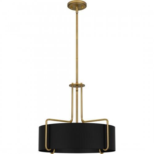 Quoizel QP5596AB Quoizel Pendant Pendant 4 lights aged brass Pendant