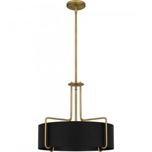 Quoizel QP5596AB Quoizel Pendant Pendant 4 lights aged brass Pendant