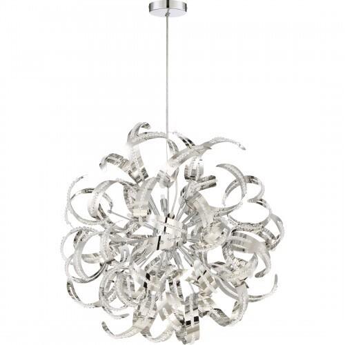 Quoizel RBN2823CRC Ribbons Pendant crystal chrome 12lts Pendant