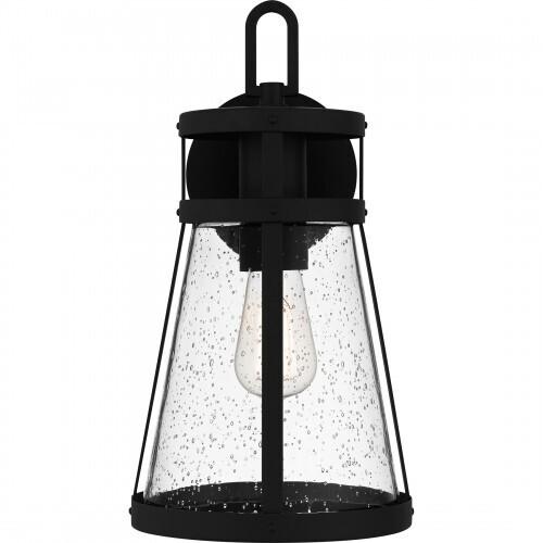 Quoizel BAB8408MBK Barber Outdoor wall 1 light matte black. Outdoor Lantern