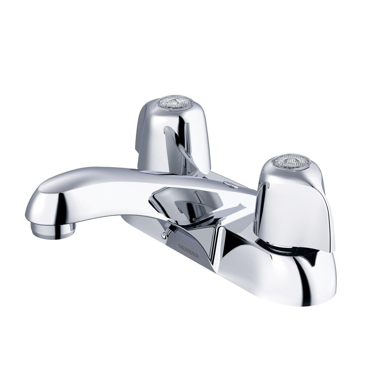 Gerber G004341165 Chrome Classics Two Metal Handle Centerset Lavatory Faucet W...