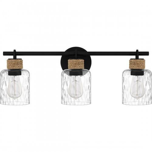 Quoizel BTC8624MBK Baltic Bath 3 lights matte black. Bath Light