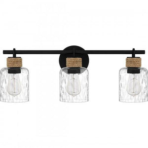 Quoizel BTC8624MBK Baltic Bath 3 lights matte black. Bath Light