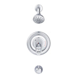 Gerber G0049733 Chrome Safetemp Pressure Balance Tub & Shower Ips/maint Stops 1....