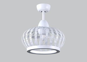 Matthews Fan DM-MWH Dana ceiling fan pendant in Matte White finish.