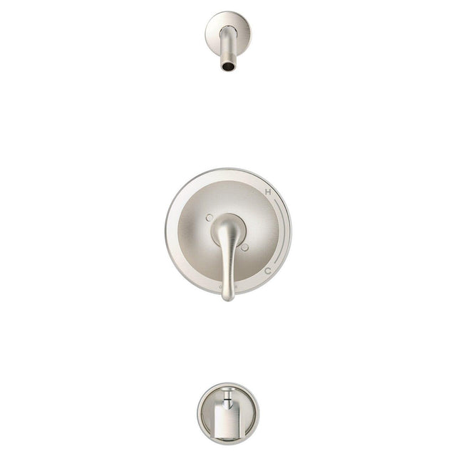 Gerber G00G9313LSBNTC Brushed Nickel Maxwell Single Handle Tub & Shower Trim Kit & TRE...