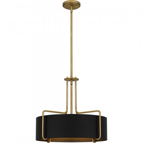 Quoizel QP5596AB Quoizel Pendant Pendant 4 lights aged brass Pendant