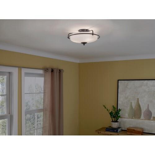 Quoizel GF1617PN Griffin Flush mount plldg brnz Flush Mount
