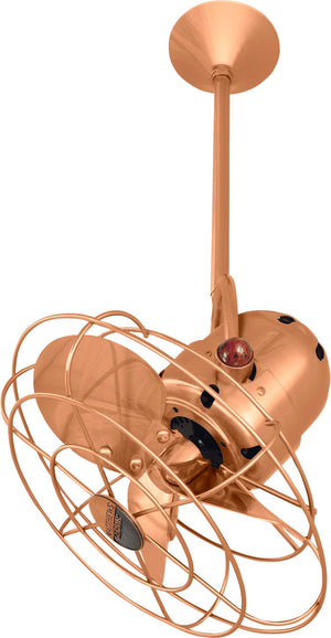 Matthews Fan BD-BRCP-MTL Bianca Direcional ceiling fan in Brushed Copper finish with metal blades.