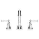 Saxton 2-Handle 8" Widespread Bathroom Faucet in Polished Chrome