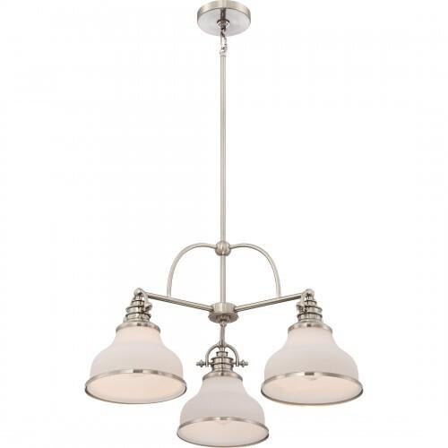 Quoizel GRT5103BN Grant Dinette  chandelier brsh  nikl 3lts Chandelier