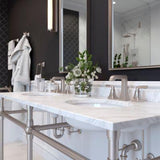 Park Avenue 2-Handle 8" Widespread Bathroom Faucet in Brushed Nickel