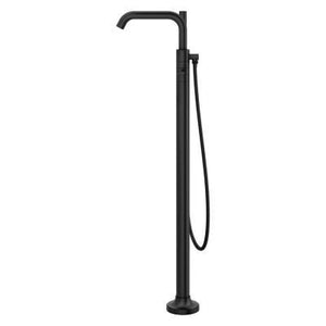 Pfister Matte Black 2-handle Tub Filler With Hand Shower LG6-1TNTB
