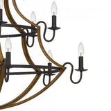 Quoizel SHR5015RK Shire Chandelier 15 lights  rustic black Chandelier