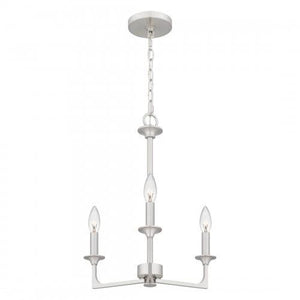 Quoizel PRC5016BN Prescott Chandelier 3 lights brushed nickel Chandelier