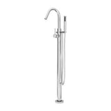 Modern Free Standing Tub Filler in Polished Chrome