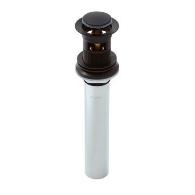Pfister Matte Black Push and Seal All Metal Drain 972-101B
