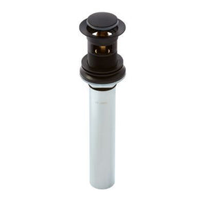 Pfister Matte Black Push and Seal All Metal Drain 972-101B