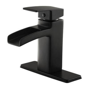 Pfister Black Kenzo Single Control, Centerset Bath Faucet LG42-DF0B