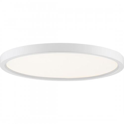 Quoizel OST1715W Outskirts Flush mount 15"d white Flush Mount