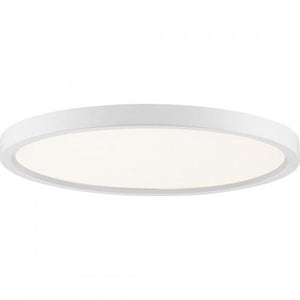 Quoizel OST1715W Outskirts Flush mount 15"d white Flush Mount