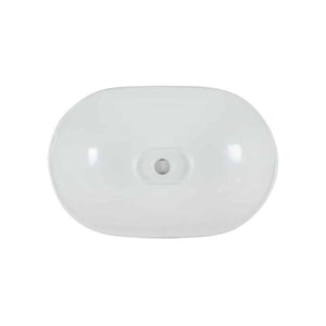 LENOVA PAC-22 Above Counter Single Bowl 23-5/8 x 15-1/8 6-1/2 - White and Smooth BATHROOM SINK Bathroom,Bathroom Sinks,Drop In Sinks, Lenova Porcelain Bathroom Sinks