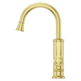 Port Haven 1-Handle Bar/Prep Kitchen Faucet in Brushed Gold