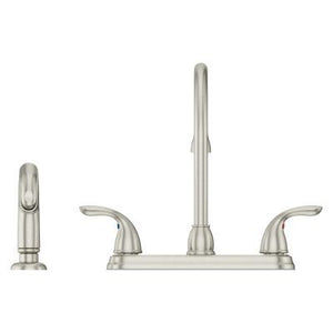 Pfister Brushed Nickel Pfirst Series 2-handle Kitchen Faucet G136-500S