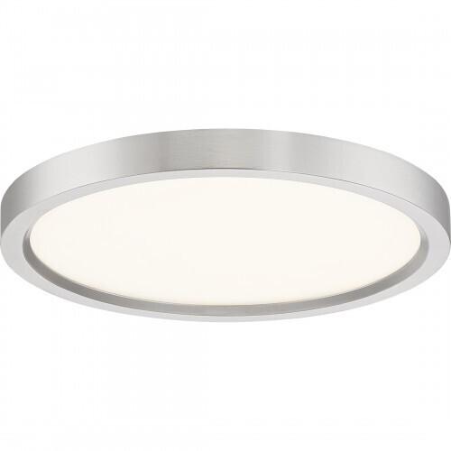 Quoizel OST1711BN Outskirts Flush mount 11"d brushed nickel Flush Mount