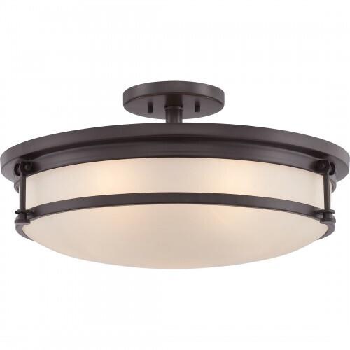 Quoizel SLR1720WT Sailor Semi  flush  20" westrn brnz Semi-Flush Mount