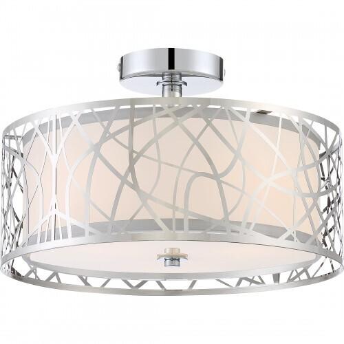 Quoizel PCAE1715C Abode Semi flush plsh chrm 15"d Semi-Flush Mount